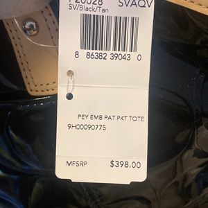 Coach F20028 Peyton Embossed Patent Leather Purse Tote